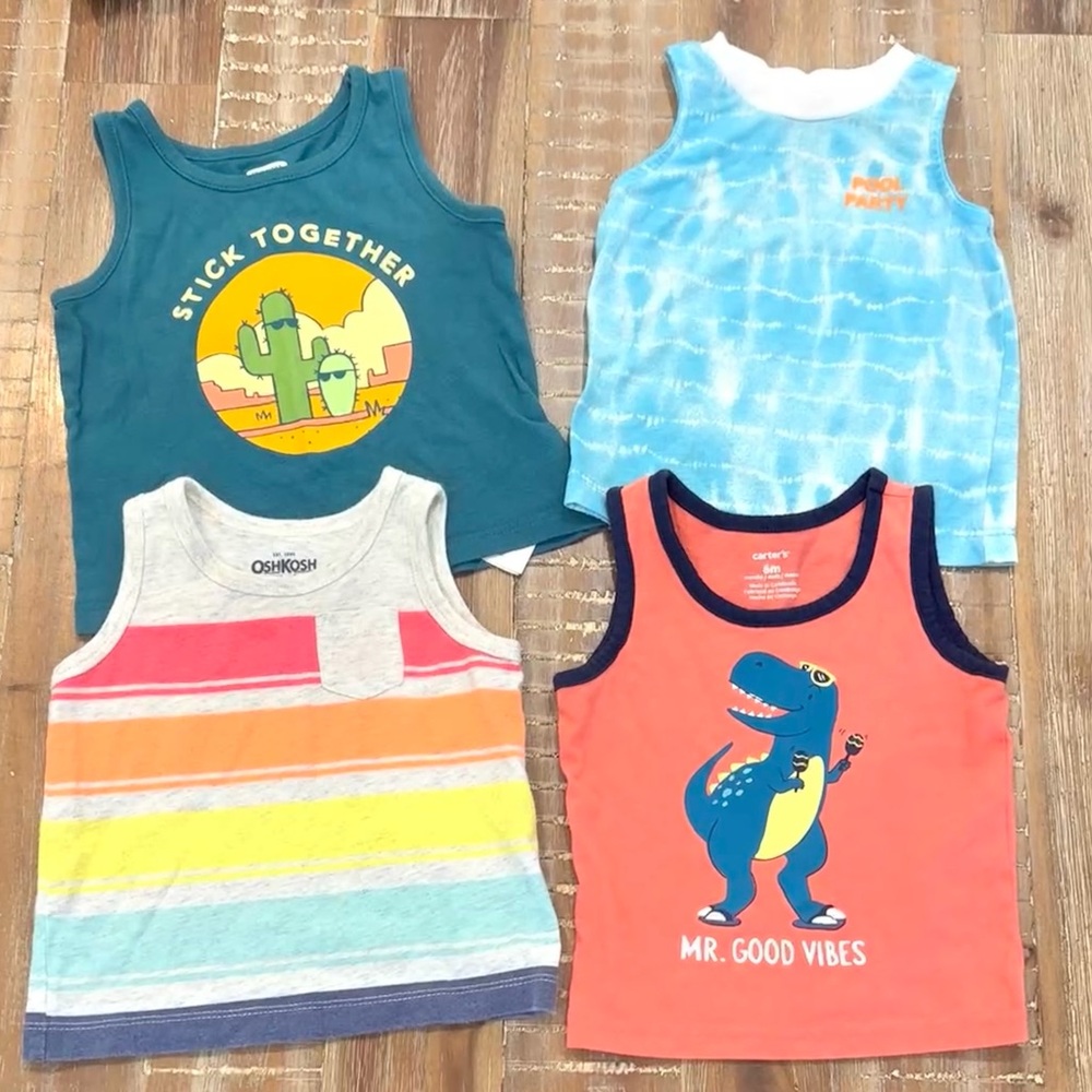 Baby boy summer tank tops bundle